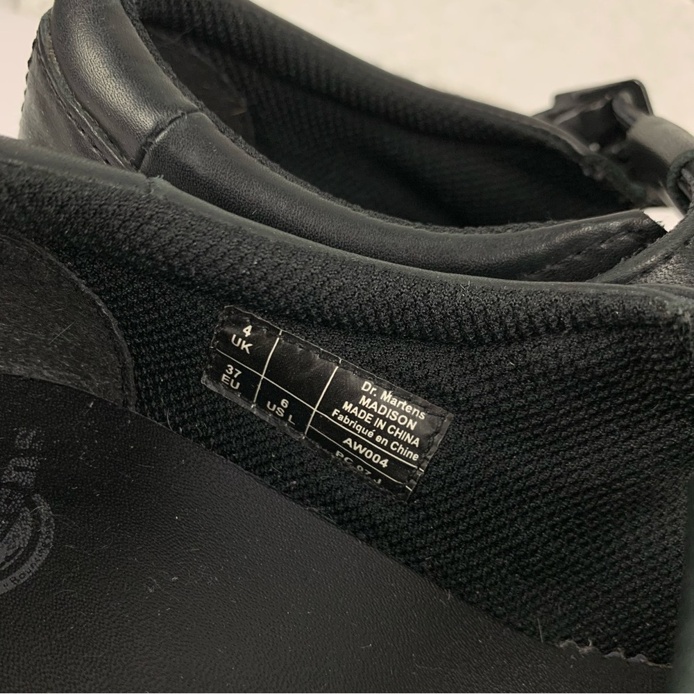 Dr. Martens Black Leather Flats - Picture 9 of 12